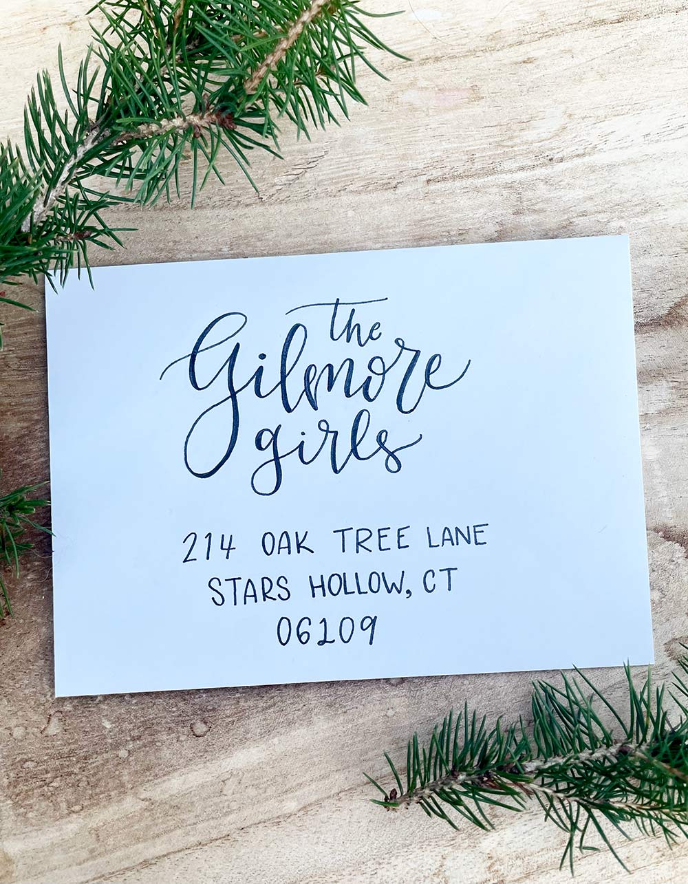 christmas card calligraphy nashville tn